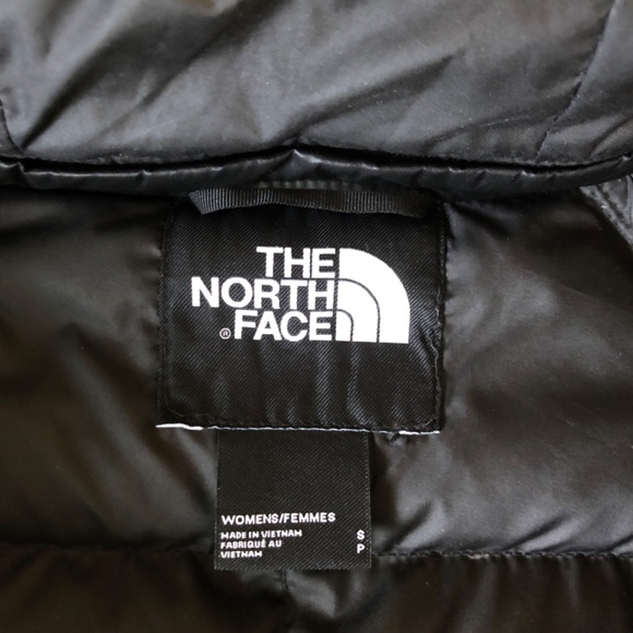 North Face Black Down Filled Mid Length Puffy Winter Coat Size S - Picture 3 of 3